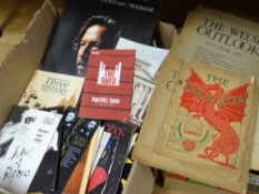 Two boxes containing a large quantity of ephemera including modern theatre programmes & concert