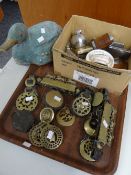 Horseshoe brasses and leather, duck decoy, quantity of lighters Condition reports
