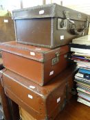 Three items of luggage Condition reports provided on request by email for this auction otherwise