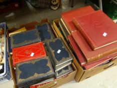 Two boxes of hardback classic novels possibly for furnishing purposes Condition reports provided