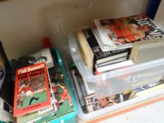 A quantity of sporting books including biographies, rugby books and other publications Condition