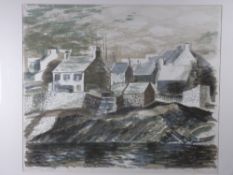 NORMAN C JAQUES artist's proof limited edition (11/16) lithograph - Moelfre, Anglesey, signed and