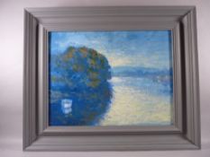 ANEURIN JONES oil on board - seascape, signed and entitled verso 'Y Llanw, The Tide', 29 x 38 cms
