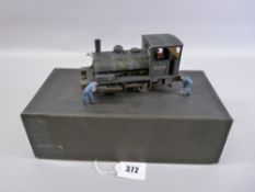 A BOXED TOWER BRASS 0 GAUGE L & Y PUG, 0-4-0ST, running no. 51235 in black with BR late crest,