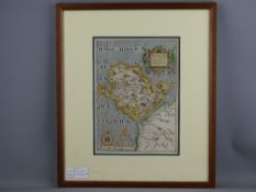 MAP - SAXTON & KIP - Anglesey 1637, 26 x 19 cms