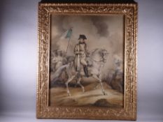 WILLIAM HEATH fine historical watercolour - study of a mounted Napoleon in battle, signed 'W Heath