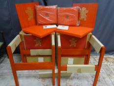 A PAIR OF 1969 PRINCE OF WALES INVESTITURE CHAIRS, icons of design by Lord Snowdon, manufactured