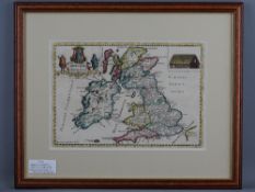 MAP - ROBERT MORDEN - Britannia Romana 1720, 19 x 28 cms