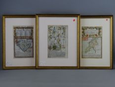 MAPS - OWEN & BOWEN - three road maps 'London to Holyhead', 'Caernarfon with York to Lancaster