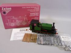 IXION 0 GAUGE HUDSWELL CLARKE 0-6-0 STANDARD CONTRACTOR'S TANK, with original box (slightly faded)
