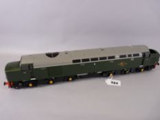 HELJAN 0 GAUGE CLASS 40 ENGLISH ELECTRIC LOCOMOTIVE in BR green, item code 40501, appears unused,