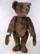 A BOXED 1993 STEIFF 'BUTTON IN EAR' TEDDY BEAR, from the 1907 British Collectors Replica, in brown