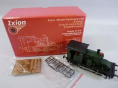 IXION 0 GAUGE GREEN LIVERY FOWLER 0-4-0 DIESEL MECHANICAL, appears unused in original box (slight