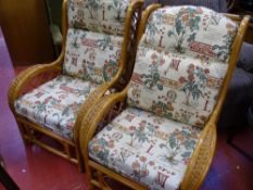 Pair of matching conservatory chairs