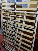 4ft 6ins double white metal framed bed