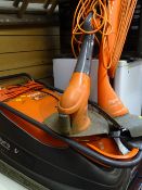 Flymo Turbo compact 350 hover mower and two Flymo strimmers E/T