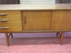 Scandinavian style teak effect sideboard