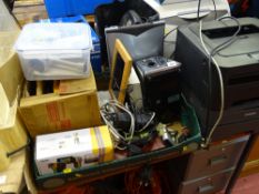 Large parcel of electrical items including Brother printers, office shredder, wallpaper stripper,