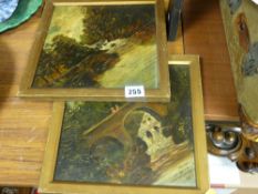 C H WADSWORTH, 1903 oils on board, a pair - Betws-y-Coed, 21.5 x 21.5 cms