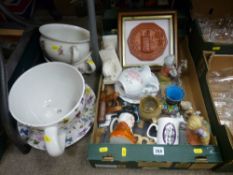 Parcel of miscellaneous Welsh commemorative items including Caernarfon Castle Eagle Tower plaque,