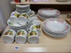 Parcel of fruit decorated modern dinnerware and similar