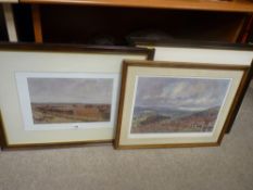 LIONEL EDWARDS prints - hunting scene, signed in pencil (three)
