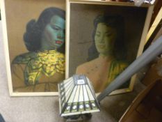 Tiffany style table lamp E/T