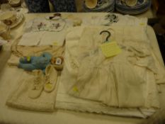 Parcel of vintage child's toys, clothing etc