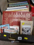Mixed box of vintage LP records - opera, classical, Joni Mitchell and compilation etc, a 'History of