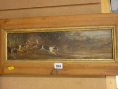 CAPTAIN ALEX MACDONALD MUIR 89th Regiment, 17th October 1889 oil on board - hunting scene, artist'