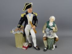Royal Doulton figurines 'The Tinsmith' HN2146 and 'The Captain' HN2260