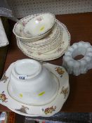 Shelley jelly mould, Wedgwood 'Harmony Rose' dinnerware etc