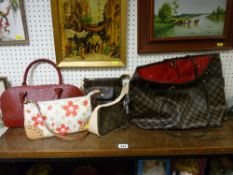 Parcel of designer handbags and purses