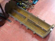Cast metal feeding trough