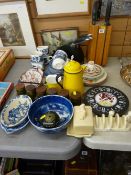 Mixed selection of household crockery and kitchenware etc