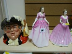 Royal Doulton figurine 'Gloria' HN3200, Royal Doulton figurine 'Classic Sweet Memories' HN4582 and a
