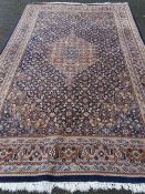 Large floral rug, 10ft 10ins x 6ft 4ins