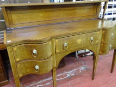 Mahogany and crossbanded Edwardian sideboard