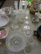 Selection of vintage and other glassware