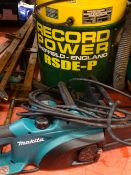 Record power dust extractor and a Makita UC3520A chainsaw E/T