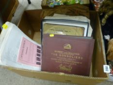 Box of mainly 78rpm vinyl records
