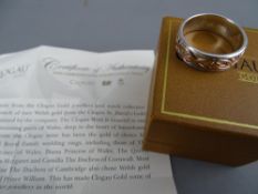 Clogau gold hallmarked silver 'Tree of Life' unisex ring, boxed, size mid W to X