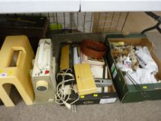 Necchi cased electric sewing machine with foot pedal and associated material in two boxes