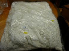 Excellent white crochet bedspread