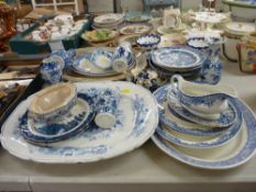 Mixed collection of Oriental and British etc blue and white china