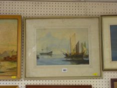 Unsigned oil on board - maritime scene