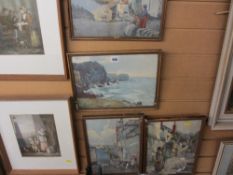 HUBERT COOP four prints, two landscape, 24 x 33 cms and two portrait