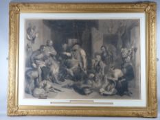 After W P FRITH pair or engravings in matching frames - 'Coming of Age in the Olden Time' and '