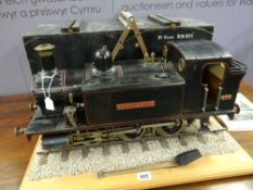 Rob Roy 3.5 gauge steam engine locomotive, hand built named 'Hephaesteus' no.9381 in original
