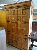 A modern panelled pine linen cupboard Condition reports provided on request by email for this